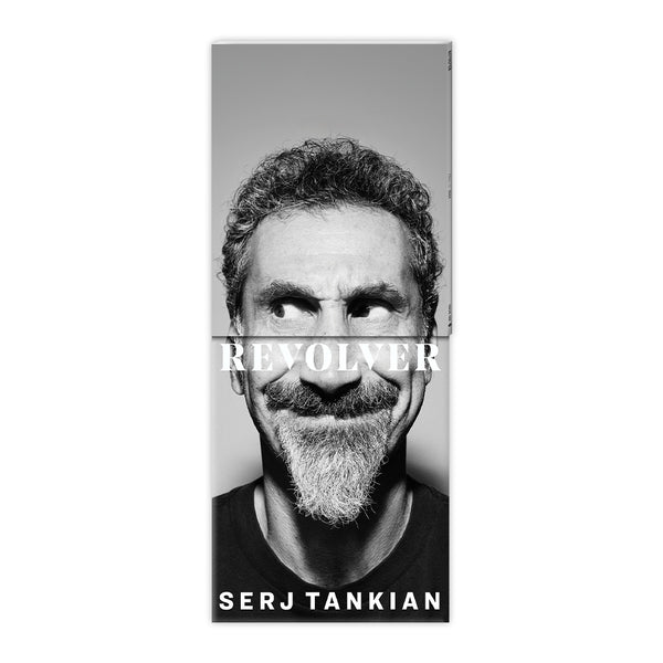 SERJ TANKIAN X REVOLVER BUNDLE - REVOLVER FALL 2024 ISSUE IN NUMBERED SLIPCASE W/ SIGNED 8"X10" & ‘FOUNDATIONS’ EP (Limited Edition – Only 500 Made, Dark Blue Marble w/ Etched B-Side Vinyl)