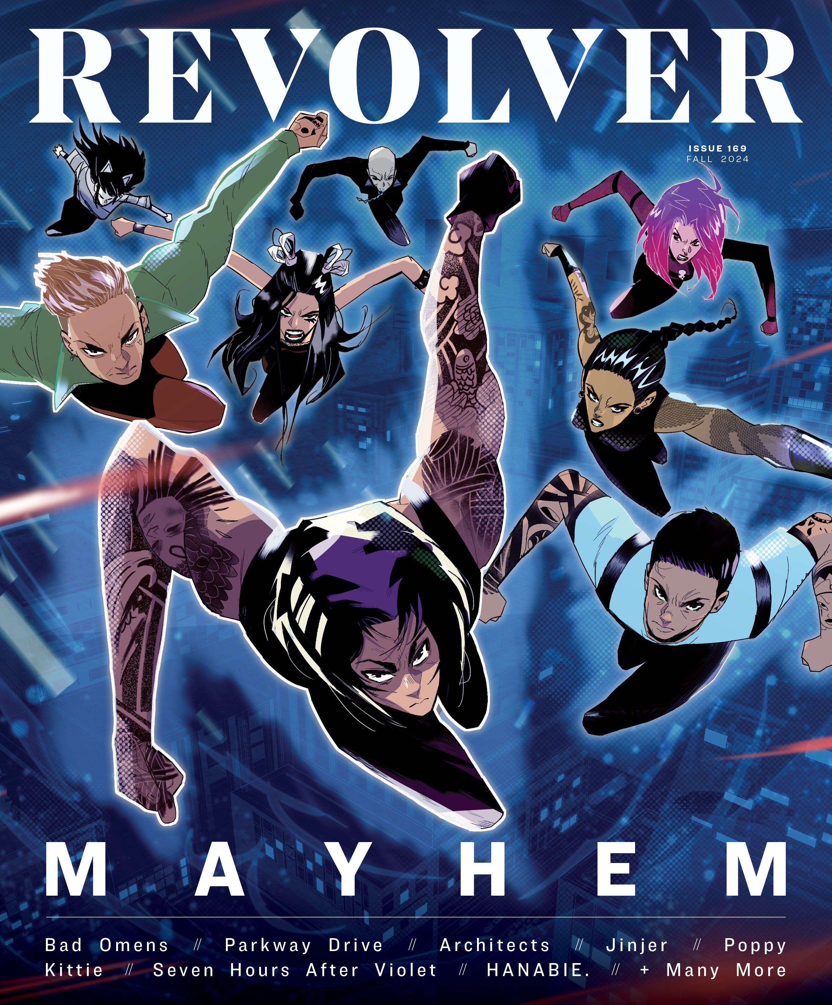 REVOLVER FALL 2024 ISSUE FEATURING MAYHEM FESTIVAL (COVER #2)