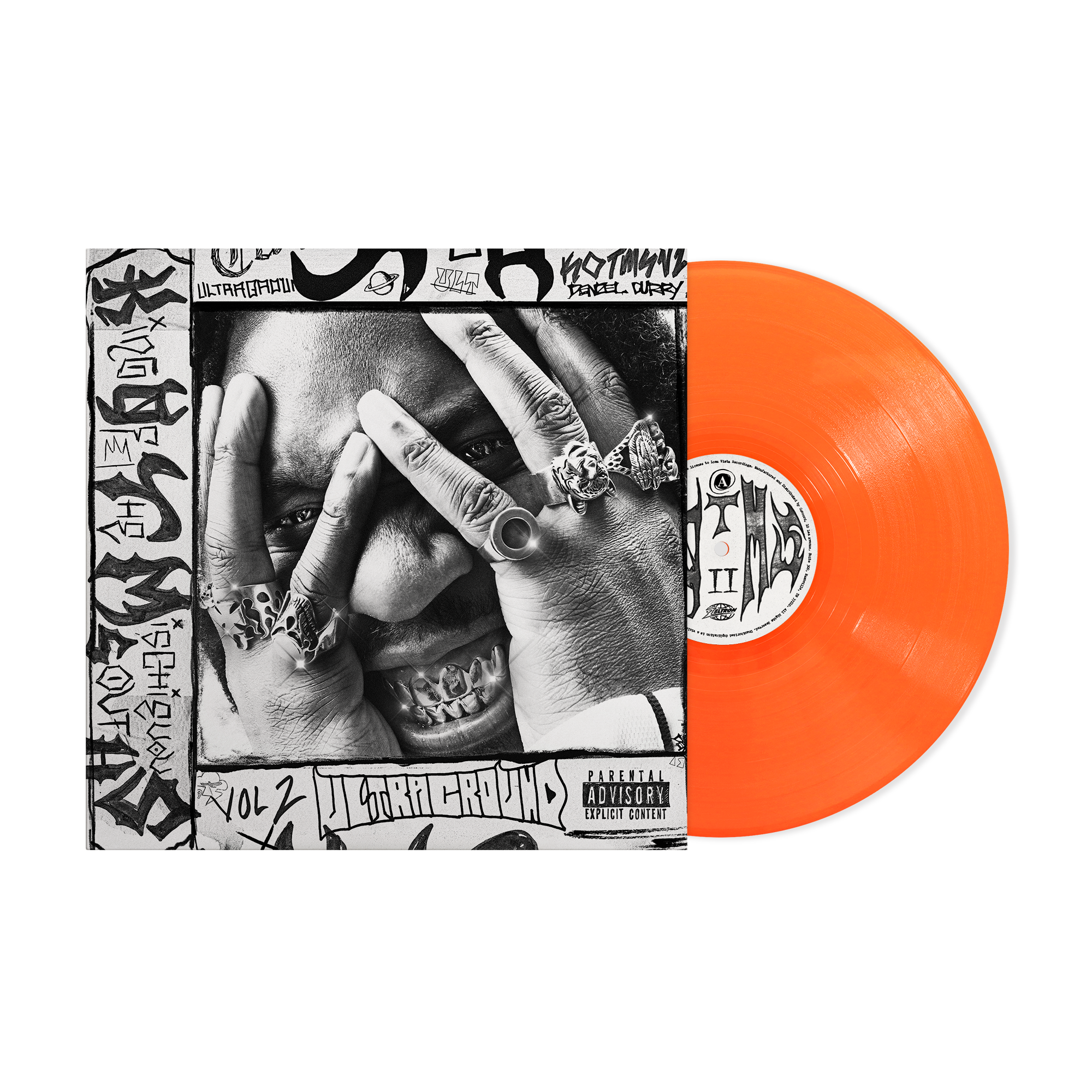 DENZEL CURRY ‘KING OF THE MISCHIEVOUS SOUTH VOL. 2’ LP (Limited Edition – Only 500 Made, Neon Orange Vinyl)