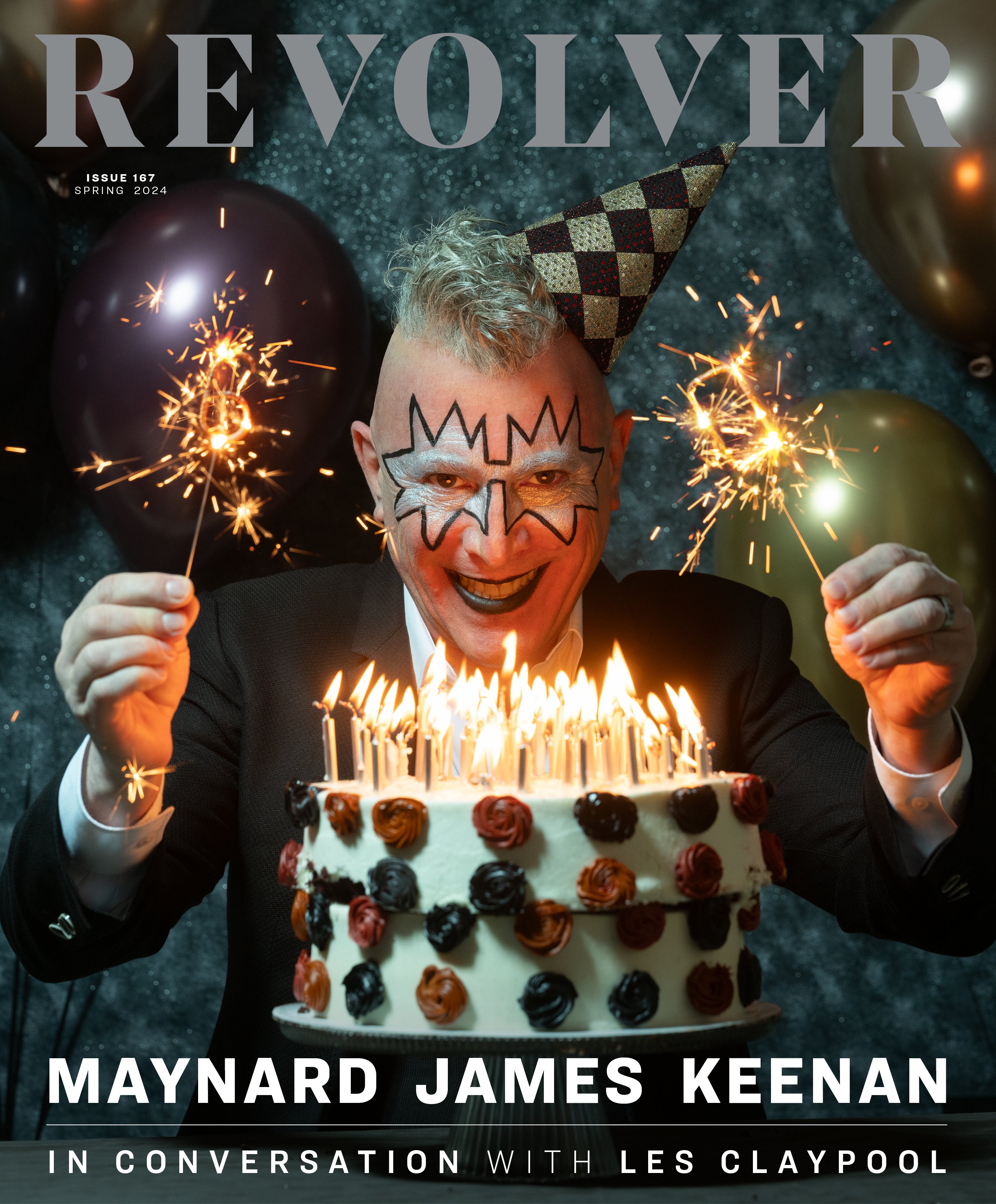 MAYNARD JAMES KEENAN X REVOLVER BUNDLE W/ SPRING 2024 ISSUE & REVOLVER X PUSCIFER SPECIAL COLLECTOR'S EDITION MAGAZINE (Limited Edition – Black On Black Cover)