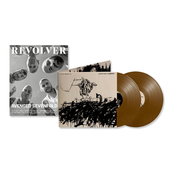 AVENGED SEVENFOLD x REVOLVER BUNDLE – 2023 SUMMER ISSUE W/ 'LIFE IS BUT A DREAM' LP (Limited Edition – Only 1000 made, Brown Vinyl)