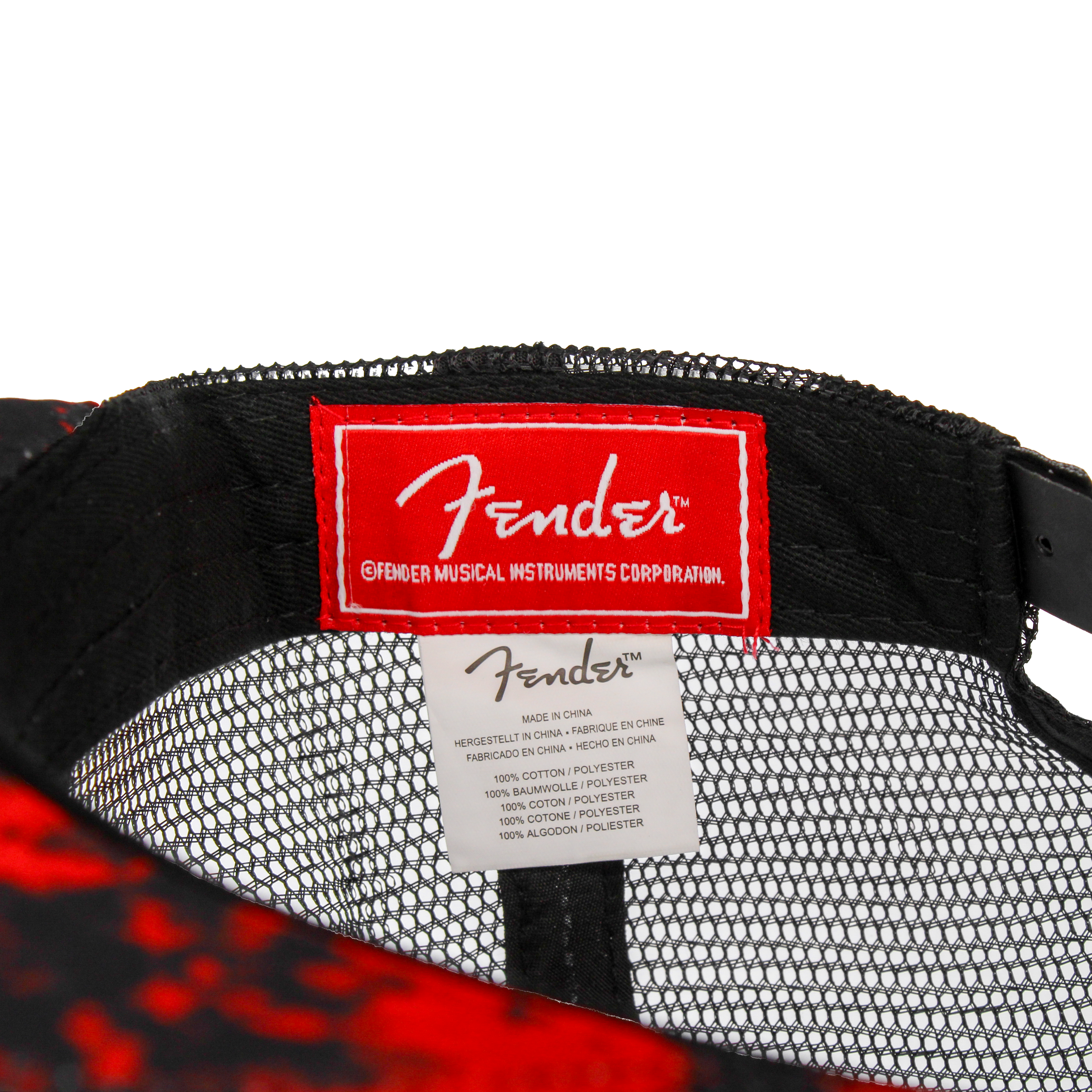 FENDER RED RIVAL HAT