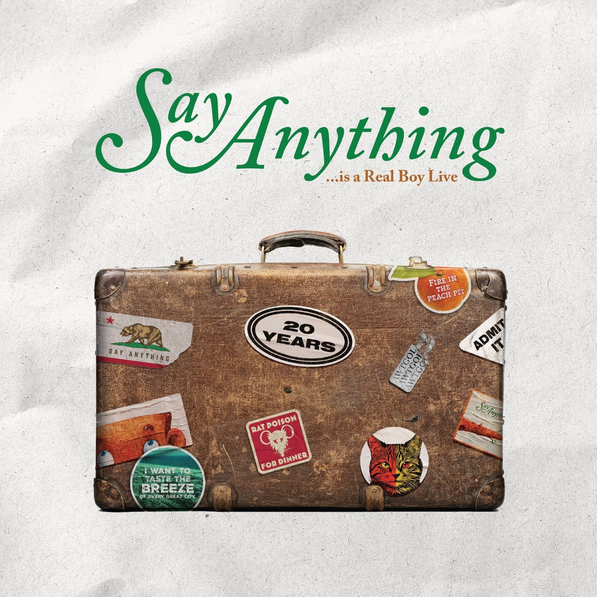 SAY ANYTHING '...IS A REAL BOY (LIVE)' 2LP (Green/Yellow/Brown Color-in-Color)