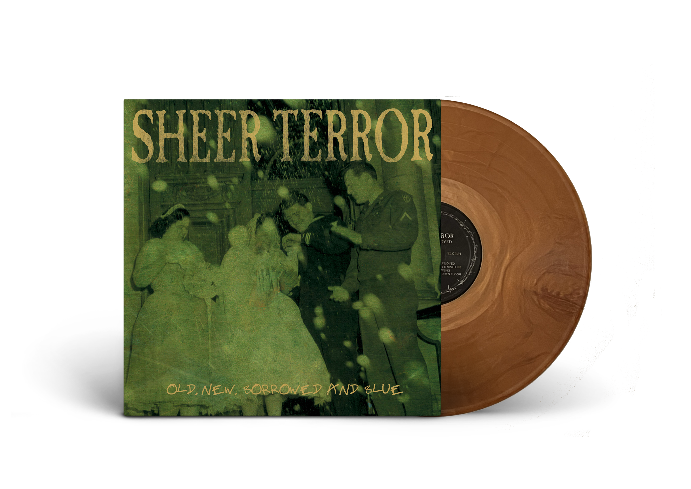 SHEER TERROR ‘OLD NEW BORROWED & BLUE’ LP (Limited Edition – Only 200 Made, Gold Opaque Vinyl)