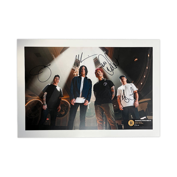 SLEEPING WITH SIRENS X SONIC TEMPLE FESTIVAL 2023 LIMITED EDITION SIGNED POSTER