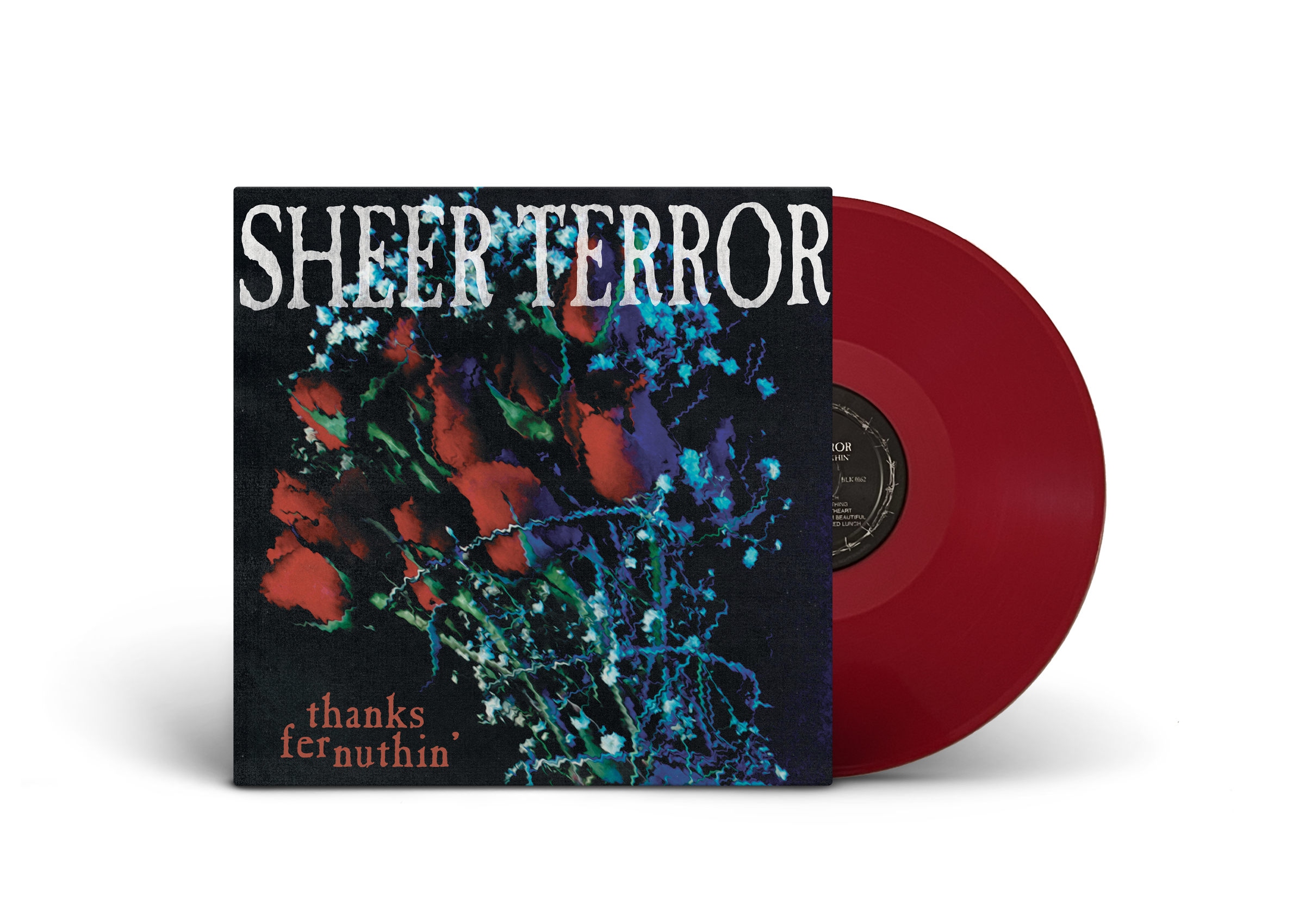 SHEER TERROR ‘THANKS FER NUTHIN’ LP (Limited Edition – Only 200 Made, Blood Red Swirl Vinyl)