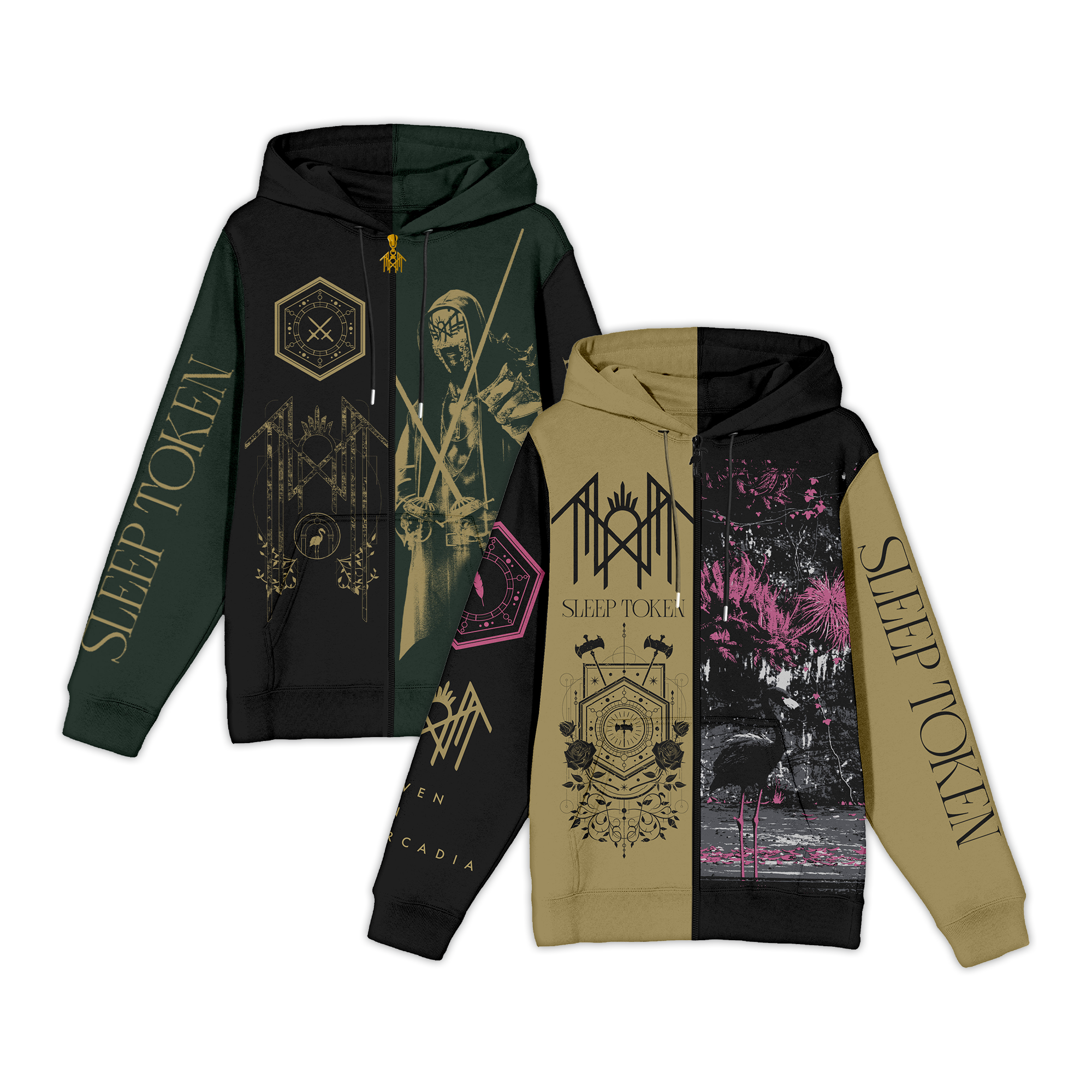 SLEEP TOKEN "EVEN IN ARCADIA" LIMITED EDITION EXCLUSIVE CUT & SEW HOODIES