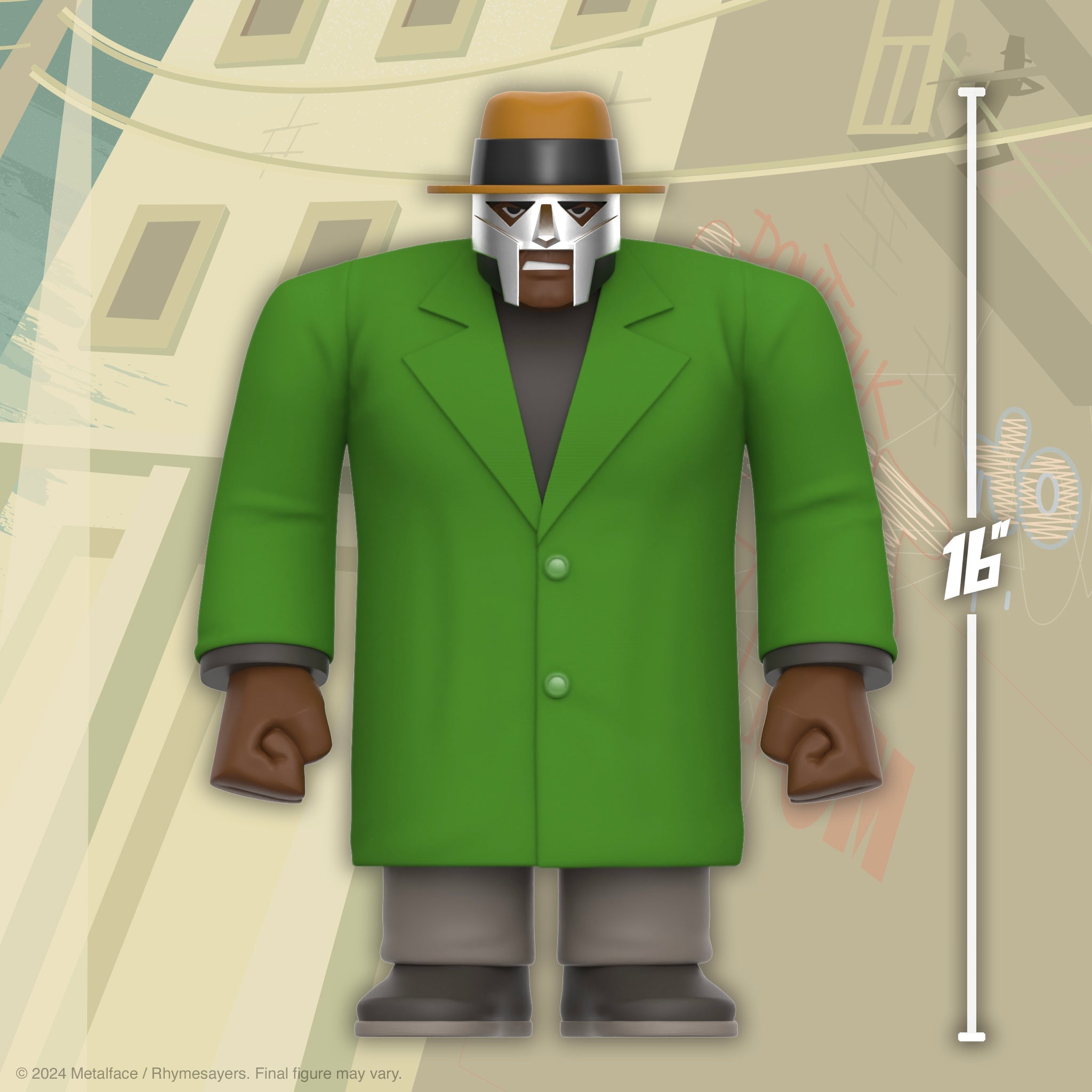 MF DOOM X MADLIB: MADVILLAIN 'ALL CAPS' SUPERSIZE REACTION FIGURE