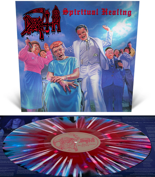 DEATH 'SPIRITUAL HEALING' LP (Red, Blue, Black Splatter Vinyl)