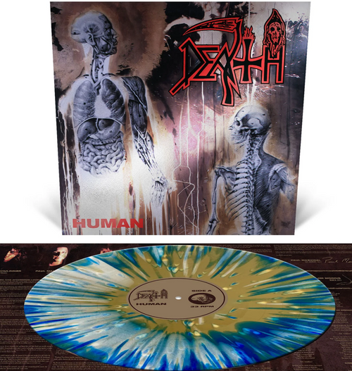 DEATH 'HUMAN' LP (White, Blue, Gold Splatter Vinyl)