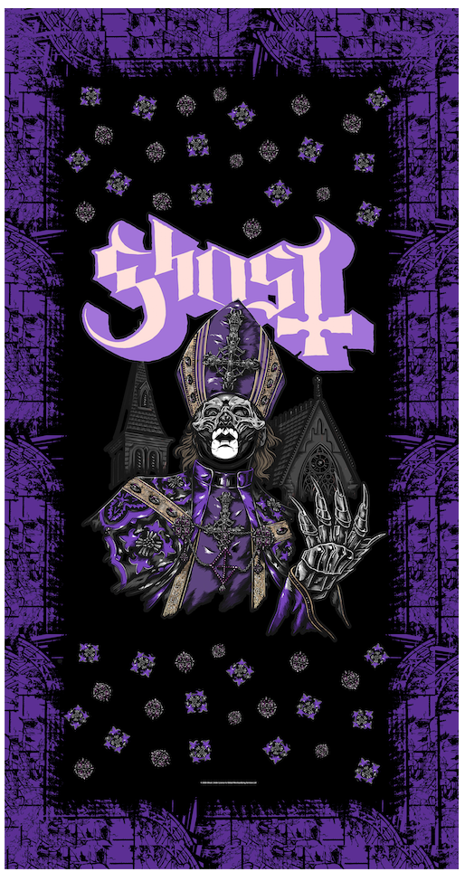 GHOST 'TALL MAN' BEACH TOWEL (32"x 63")