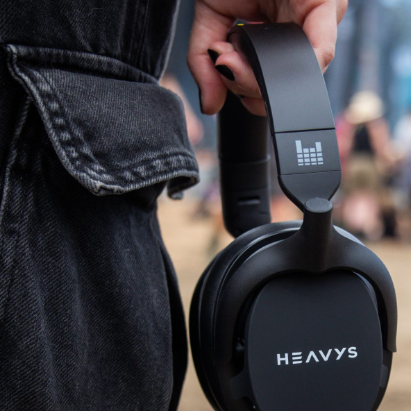 HEAVYS H1H HEADPHONES + PREMIUM SILVER-COATED CABLE + BONUS TRAVEL CASE