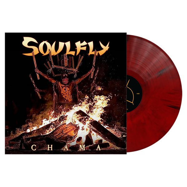 【アナログLP・EUオリジナル盤】Soulfly – ソウルフライ・ヘヴィメタル SOULFLY 'CHAMA' LP (Exclusive – Limited to 300, Red & Black Marble Vin