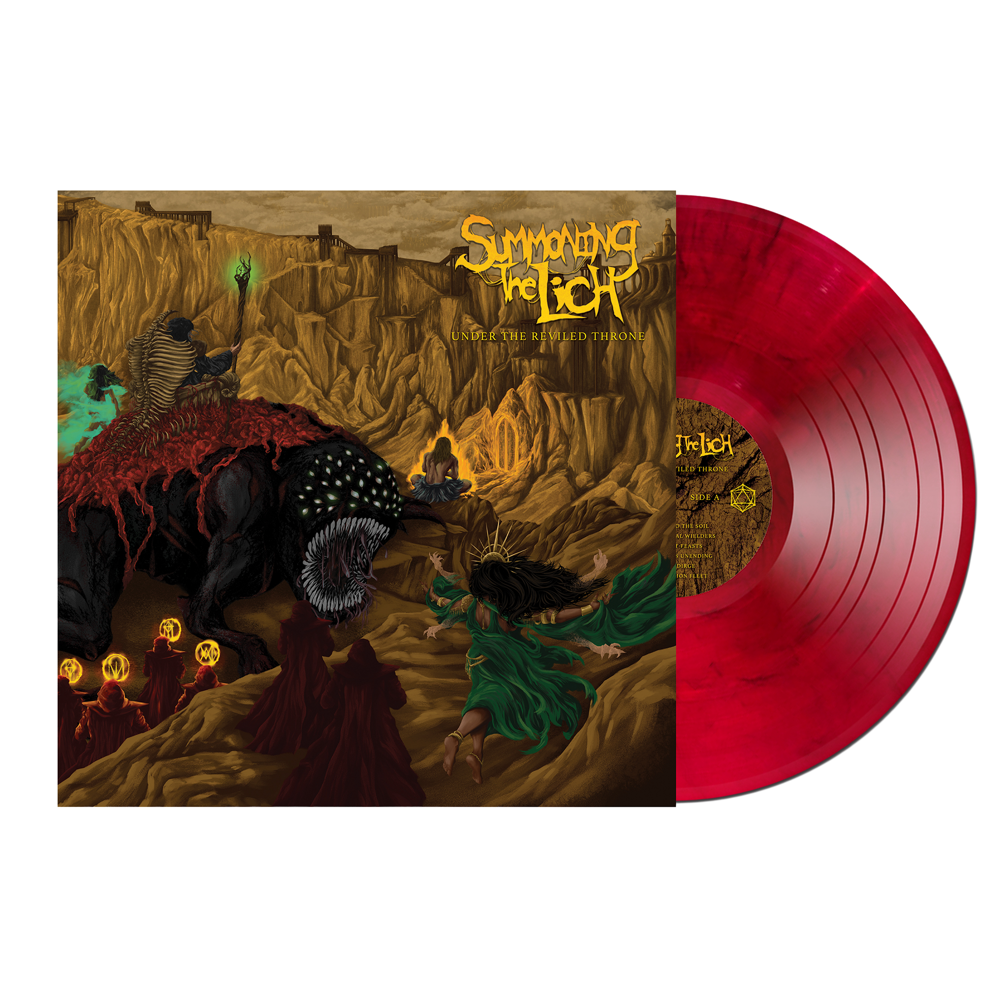 SUMMONING THE LICH 'UNDER THE REVILED THRONE' LP (Blood Moon Vinyl)