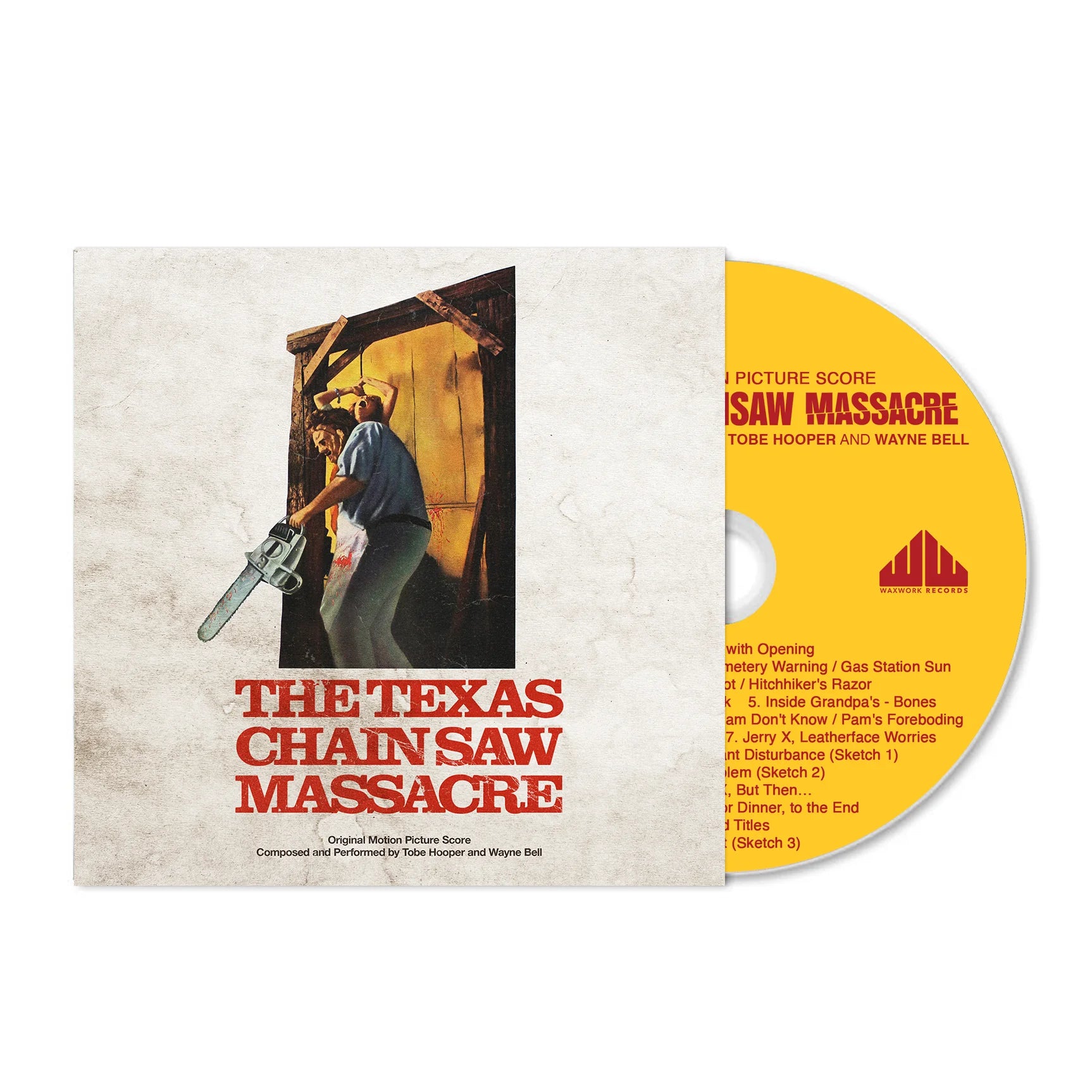 THE TEXAS CHAINSAW MASSACRE ORIGINAL SCORE CD (Music by Tobe Hooper and Wayne Bell)