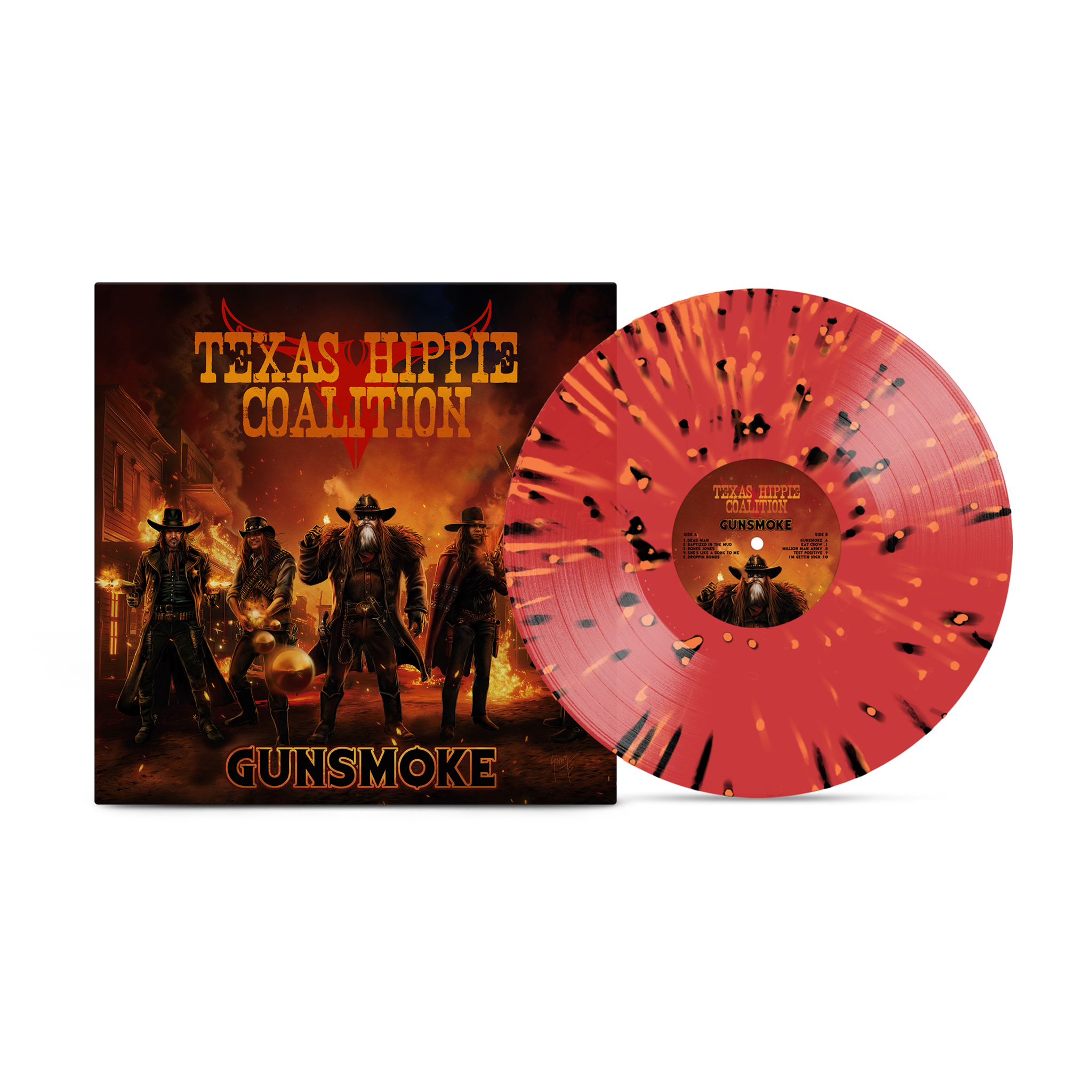 TEXAS HIPPIE COALITION 'GUNSMOKE' LP (Splatter Vinyl)