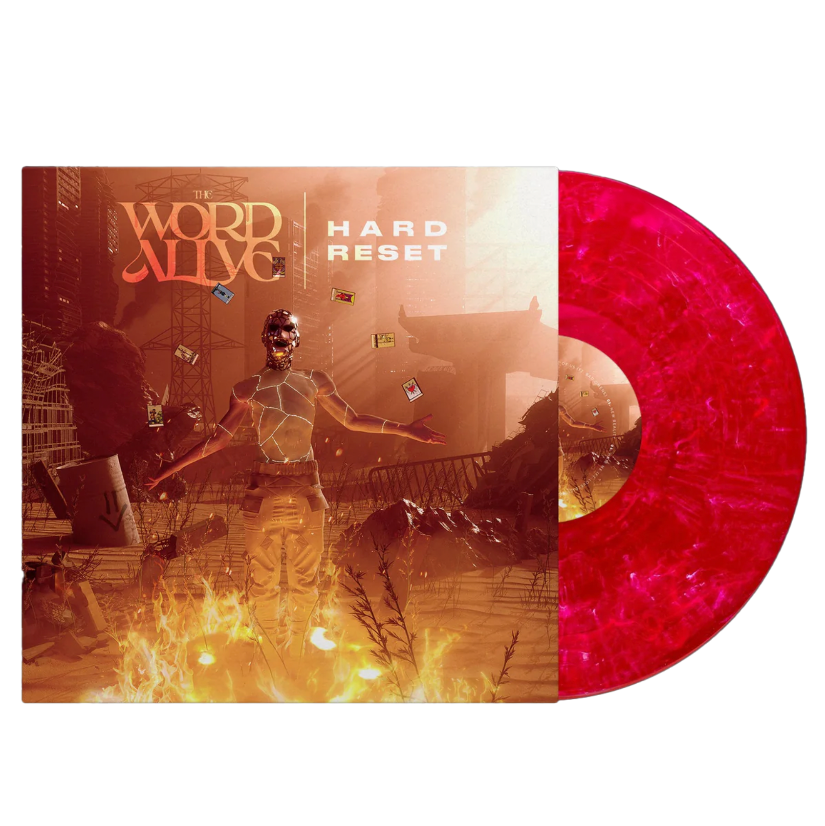 THE WORD ALIVE ‘HARD RESET’ LP (Strawberry Haze Vinyl)