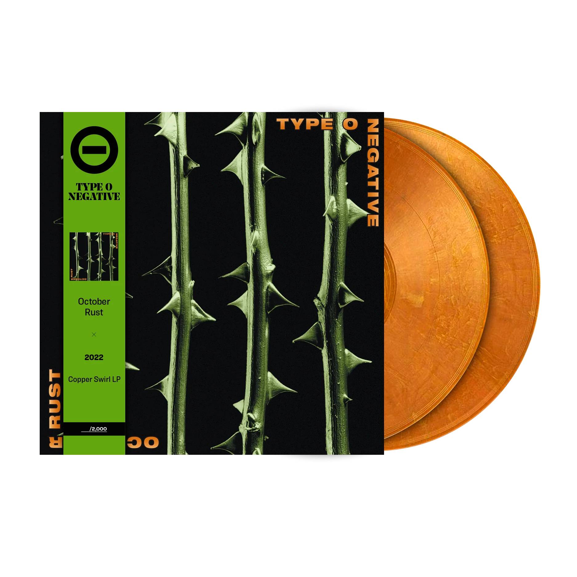 TYPE O NEGATIVE 'OCTOBER RUST' 2LP (Revolver Exclusive, Copper Pearlescent Swirl Vinyl)