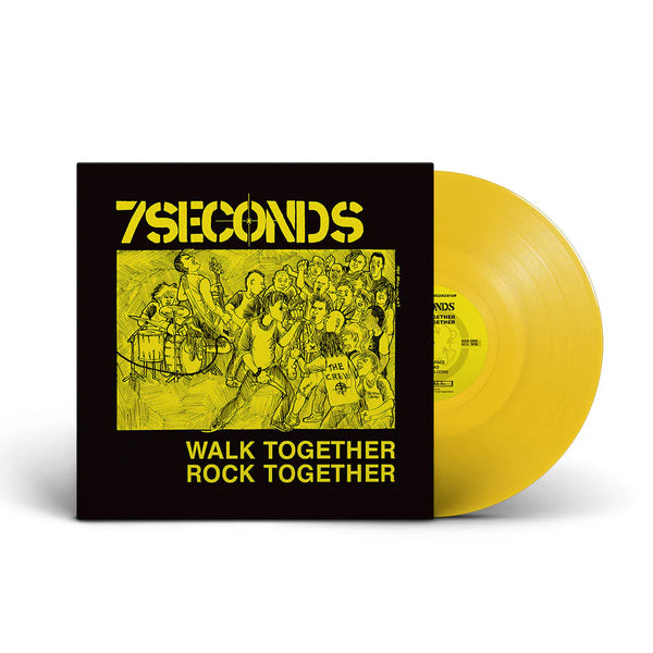 7SECONDS 'WALK TOGETHER, ROCK TOGETHER' LP (Deluxe Edition, Yellow Vin