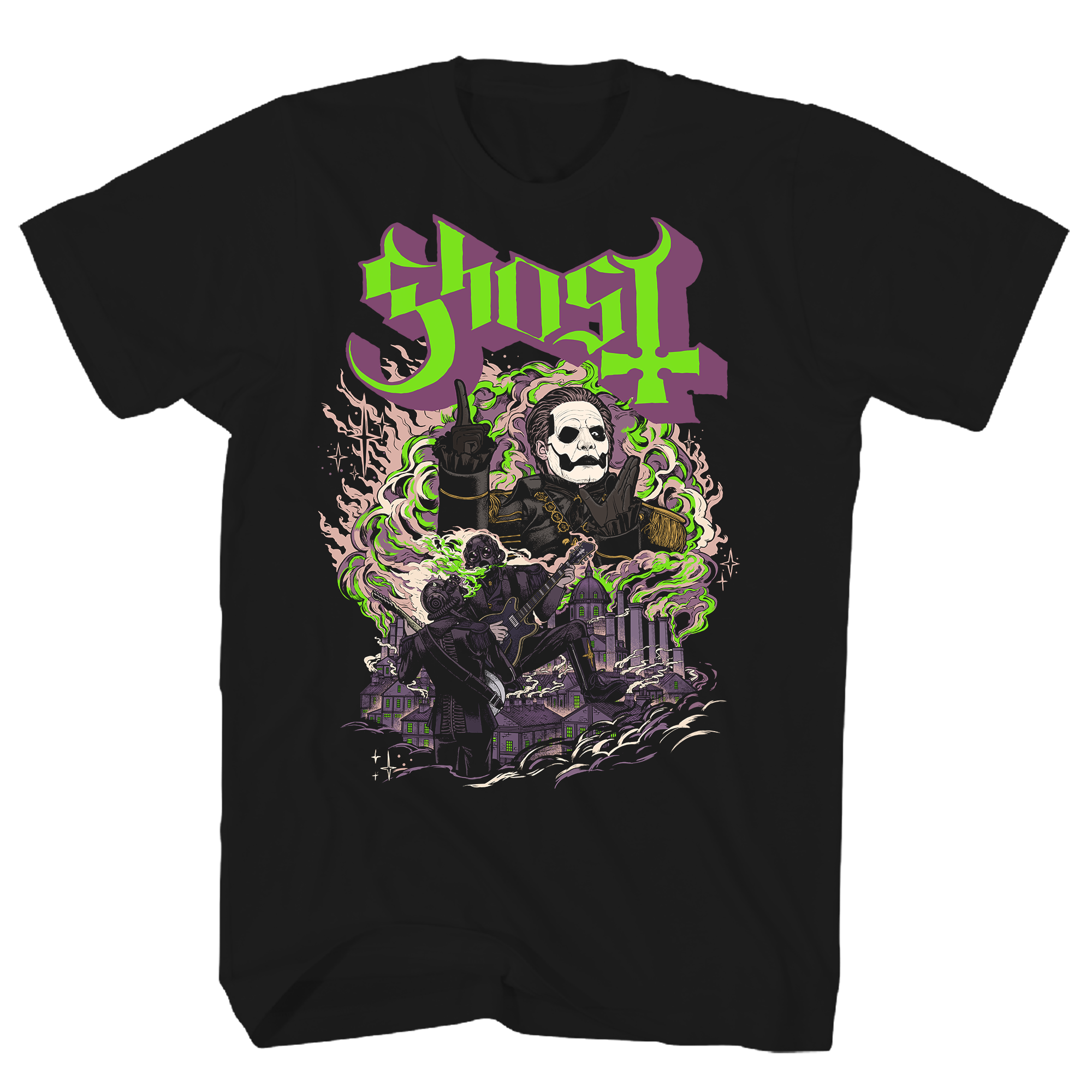 GHOST FOG BLACK T-SHIRT