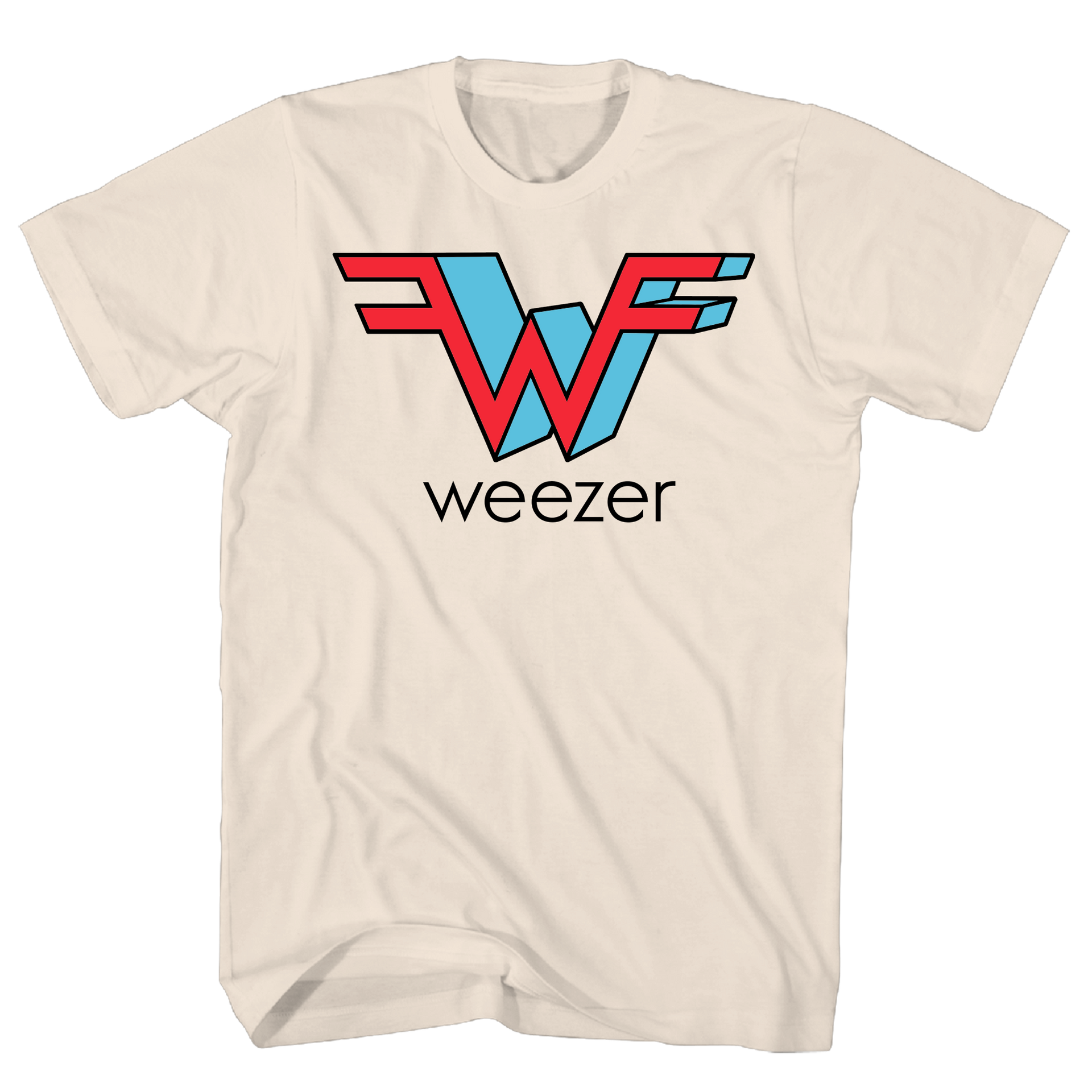 WEEZER LOGO NATURAL T-SHIRT WEEZER LOGO NATURAL T-SHIRT