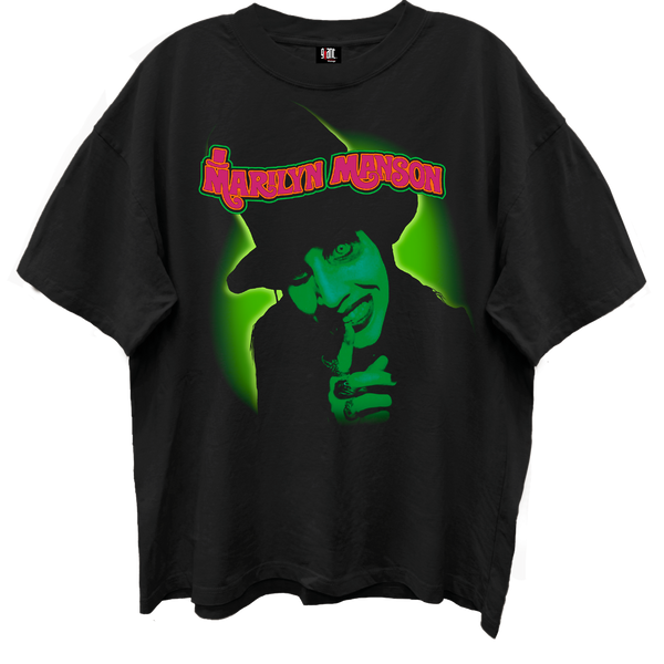 MARILYN MANSON SMELLS LIKE CHILDREN LIMO BLACK ENZYME WASH T-SHIRT/GIA