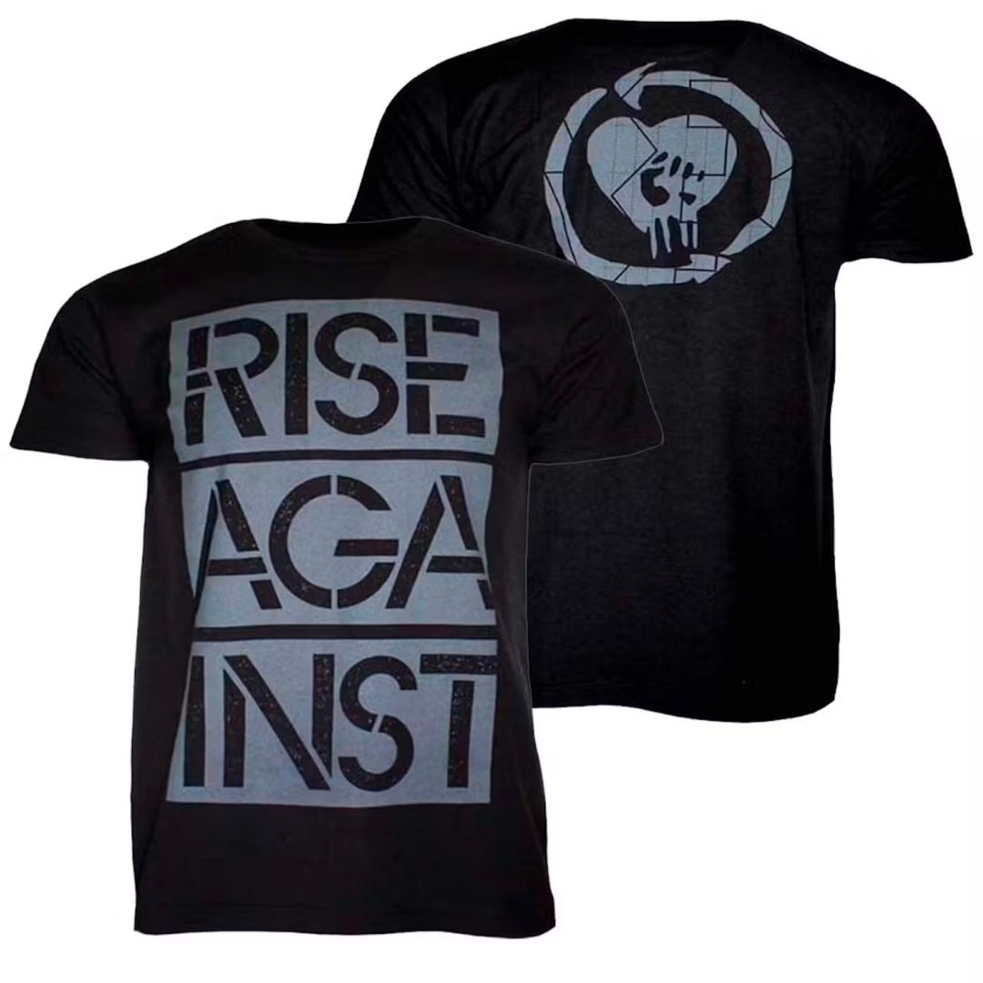 RISE AGAINST 'STENCIL LOGO' T-SHIRT