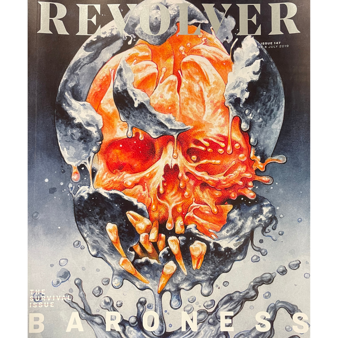 REVOLVER JUNE/JULY 2019 SURVIVAL ISSUE FEATURING BARONESS (ORANGE SKUL
