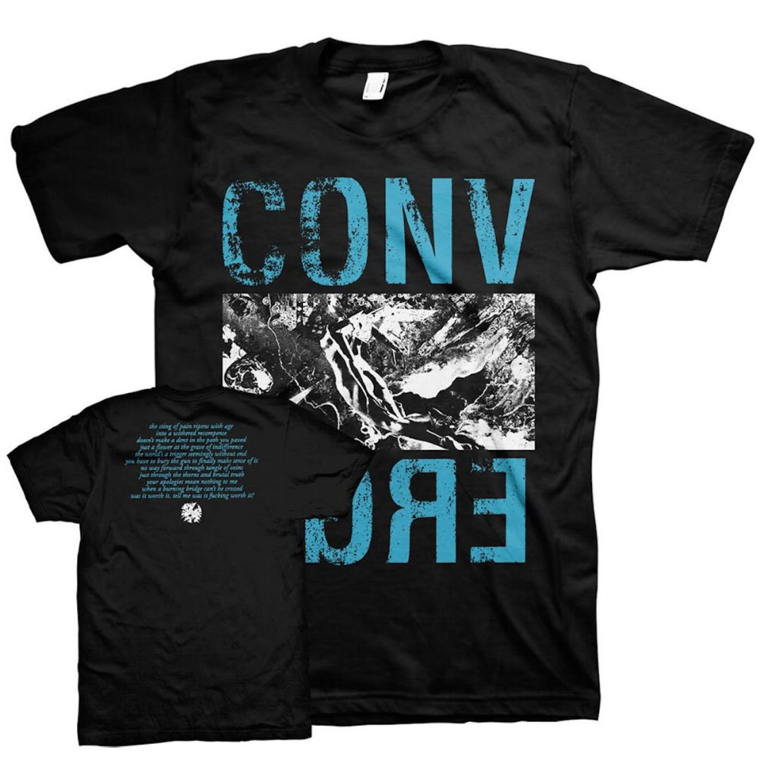 CONVERGE 'BLUE TEXT' T-SHIRT