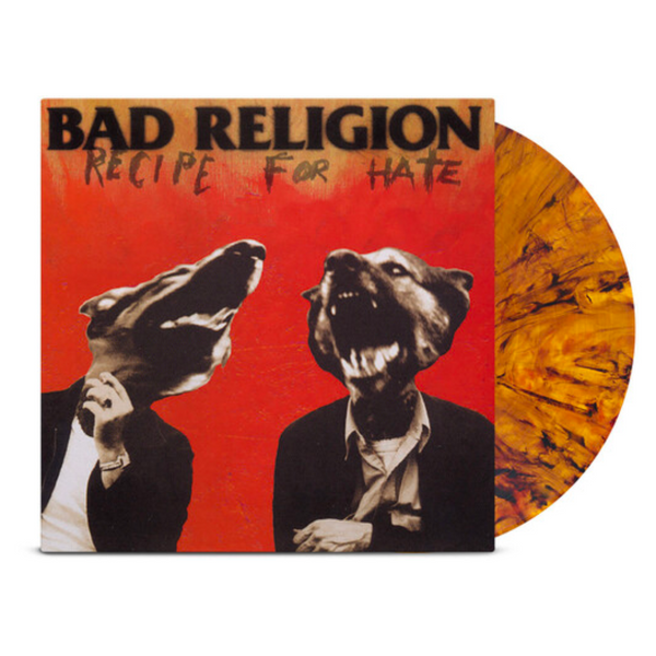 BAD RELIGION 'RECIPE FOR HATE' LP (30th Anniversary Edition, Translucent Tigers Eye Vinyl)