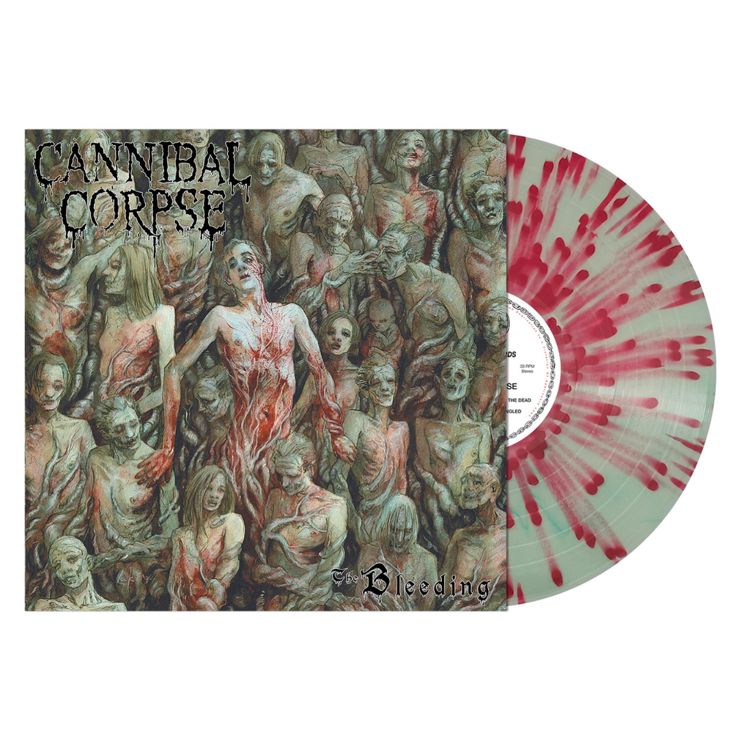 CANNIBAL CORPSE 'THE BLEEDING' LP (Coke Bottle Clear w/ Red Splattered Vinyl)