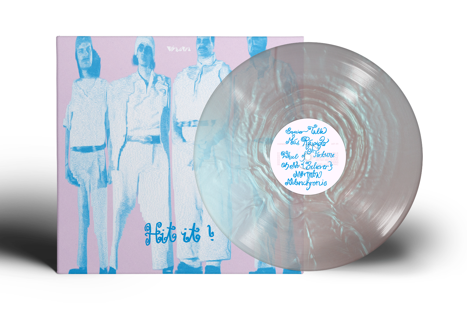 VIANOVA ‘HIT IT!’ LP (Exclusive – Limited to 500, Crystal White Pearl Vinyl)