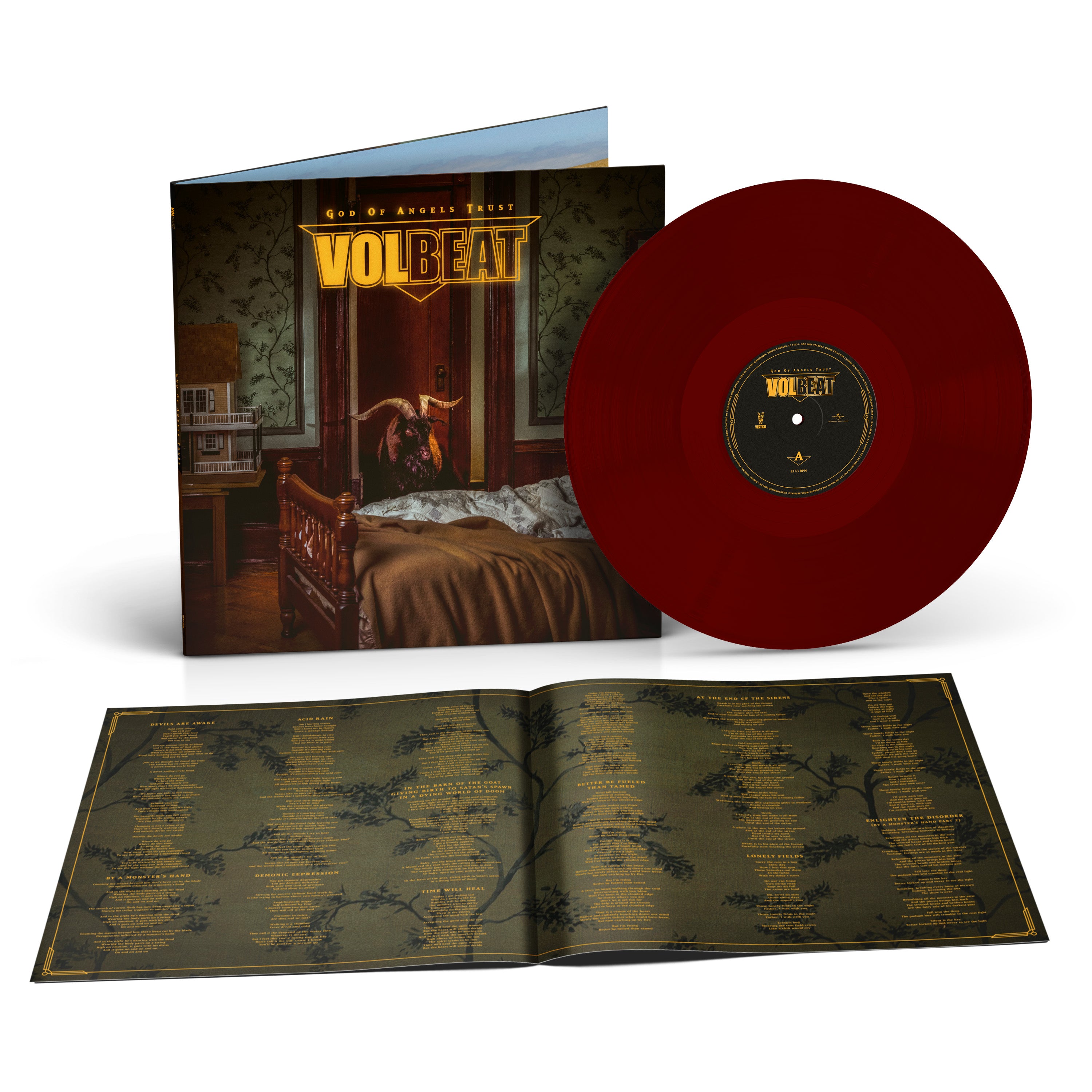 VOLBEAT ‘GOD OF ANGELS TRUST’ LP (Limited Edition – Only 1000 Made, Oxblood Vinyl)