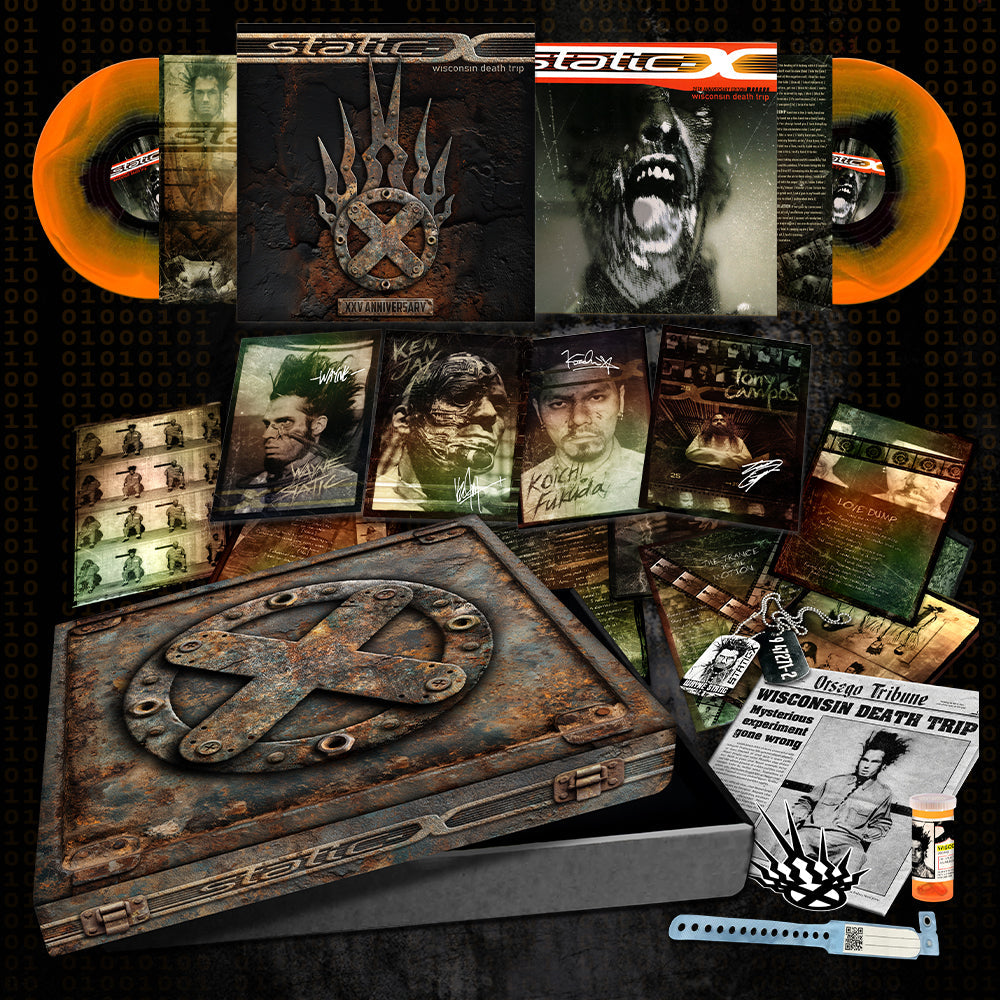 STATIC X 'WISCONSIN DEATH TRIP' (25TH ANNIVERSARY CORROSIVE EDITION) 2LP w/ AUTOGRAPHED DELUXE BOX