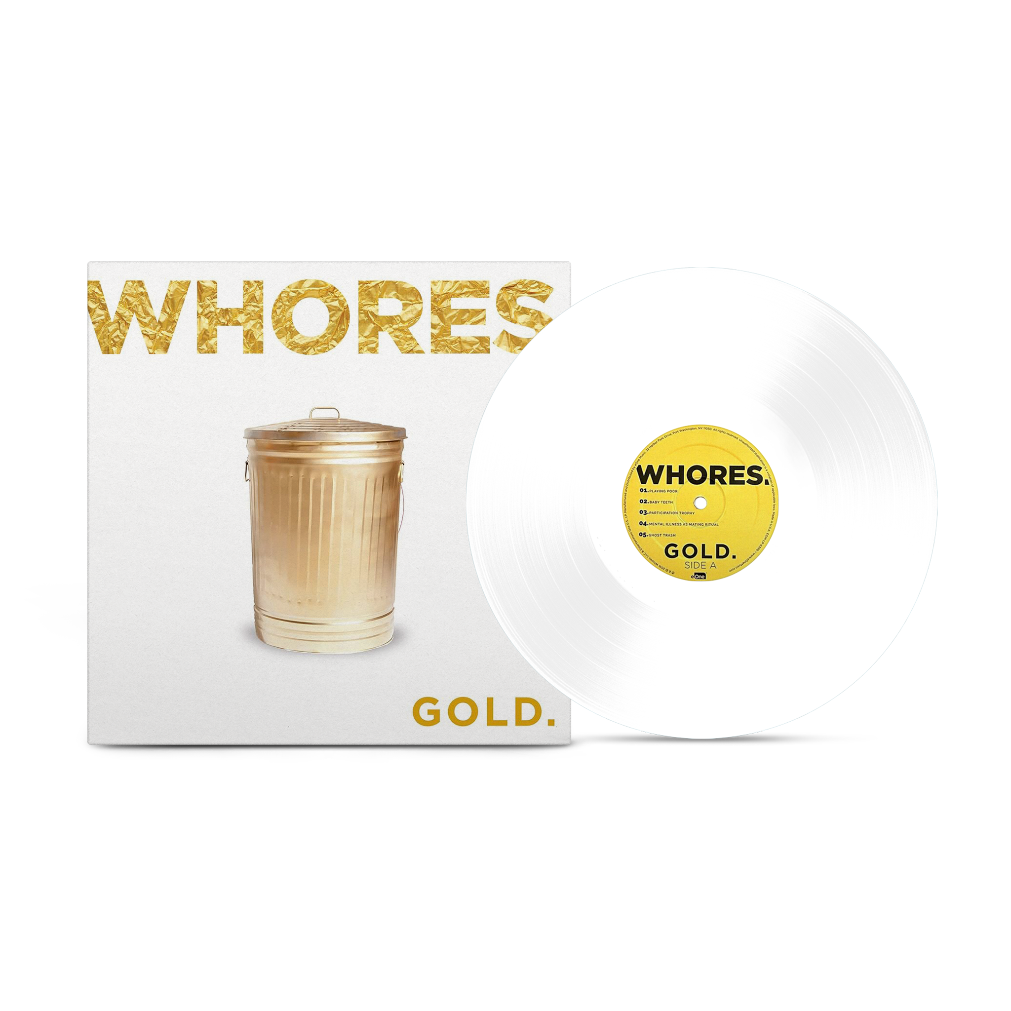 WHORES 'GOLD' LP (Opaque White Vinyl)
