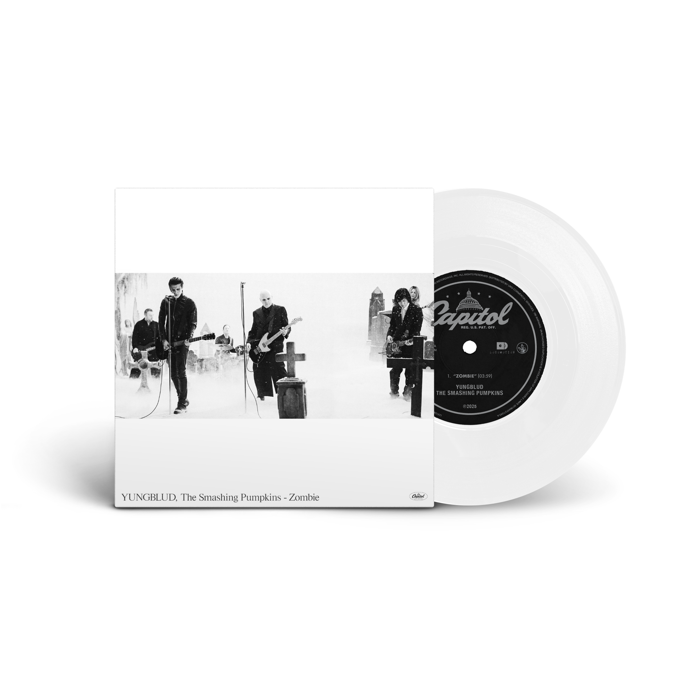 YUNGBLUD/THE SMASHING PUMPKINS 'ZOMBIE' 7" SINGLE (White Vinyl)