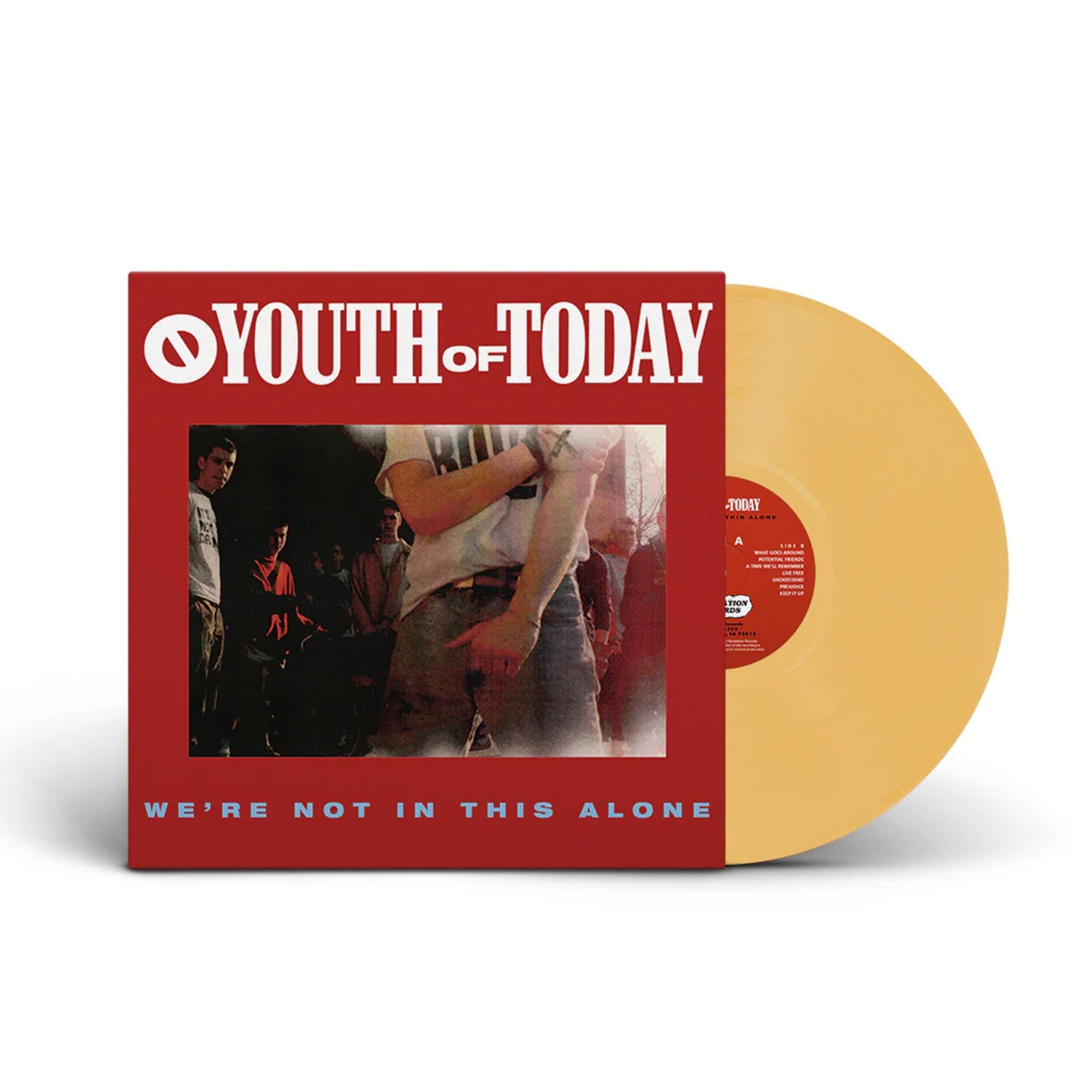 YOUTH OF TODAY 'WE'RE NOT IN THIS ALONE' LP (Custard Vinyl)