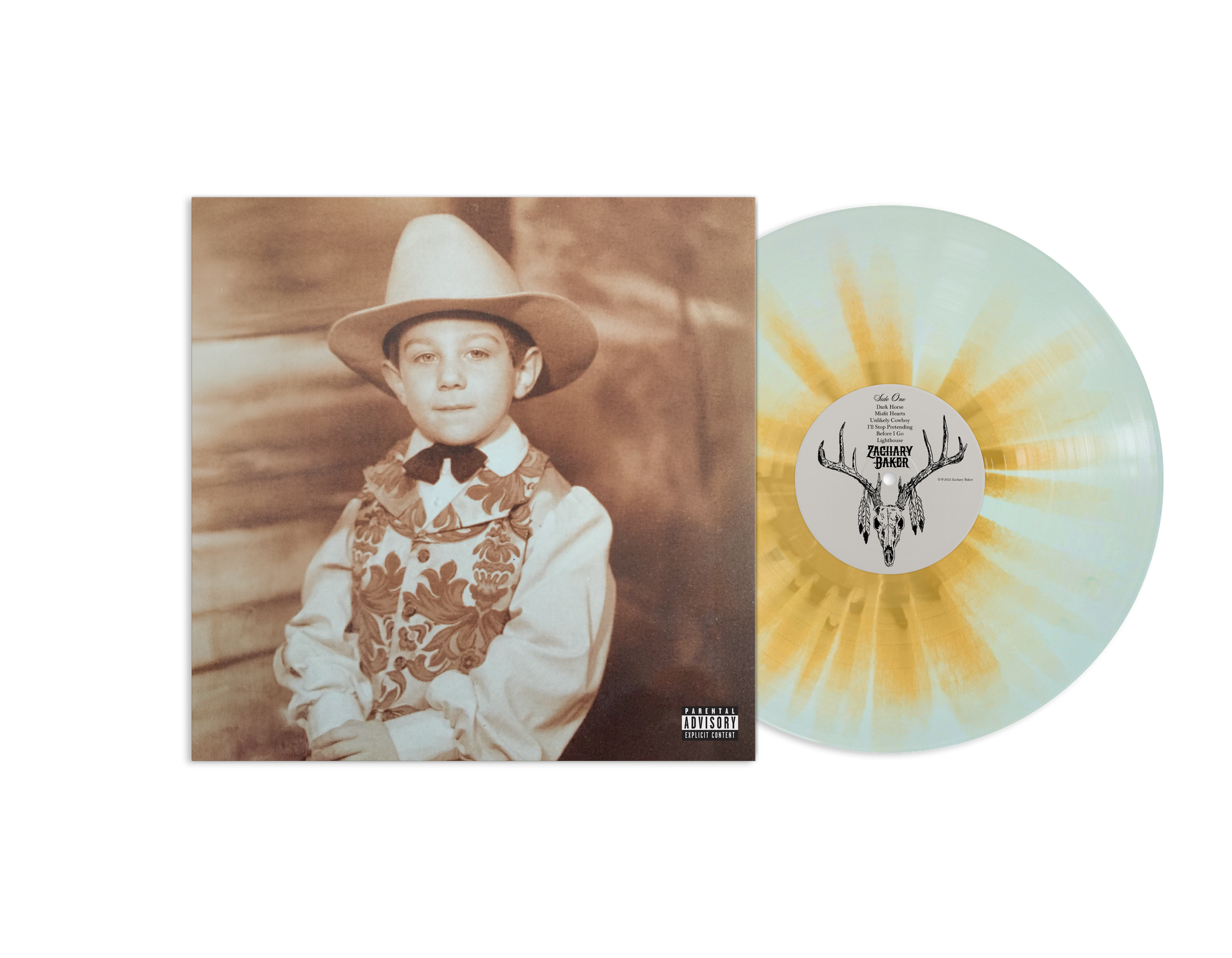 ZACHARY BAKER 'DARK HORSE' LP (Exclusive – Limited to 200, Sky Blue w/