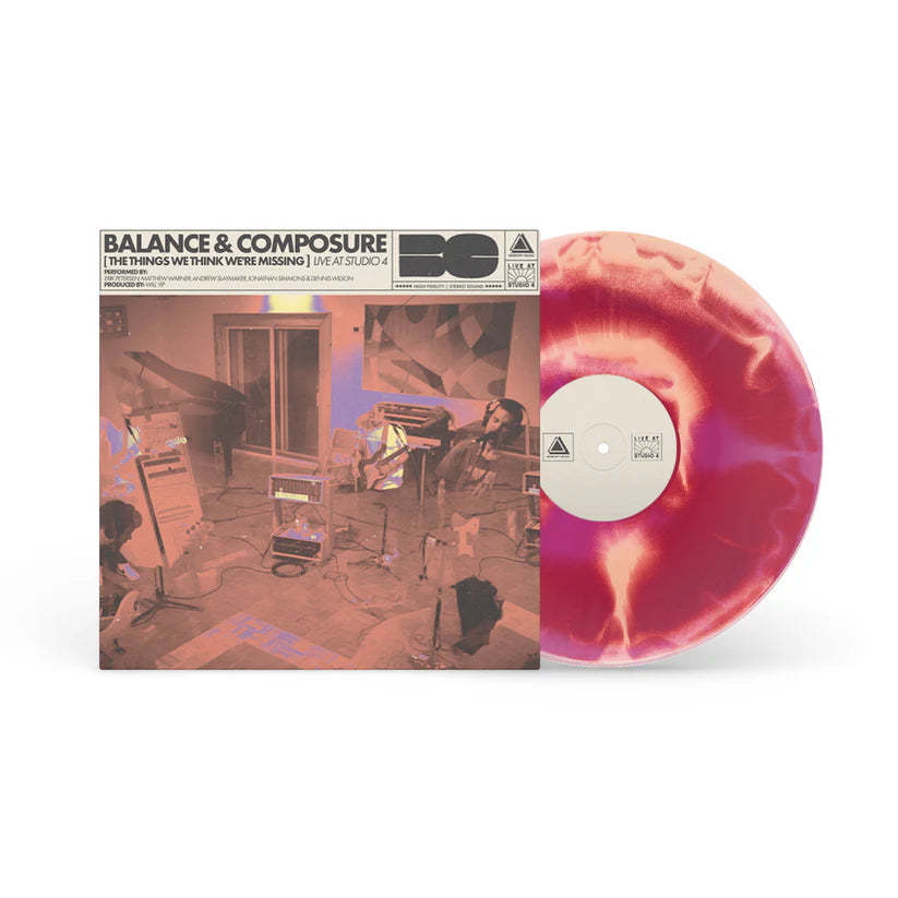 Balance and Composure The Things We Think Were Missing Live At Studio 4 LP Pink w Purple Cream Swirl