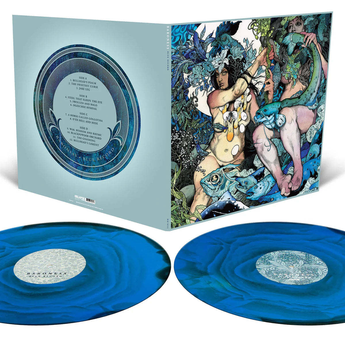 BARONESS 'BLUE RECORD' 2LP (Cyan Blue, Milky Clear & Black Ripple Effect Vinyl)