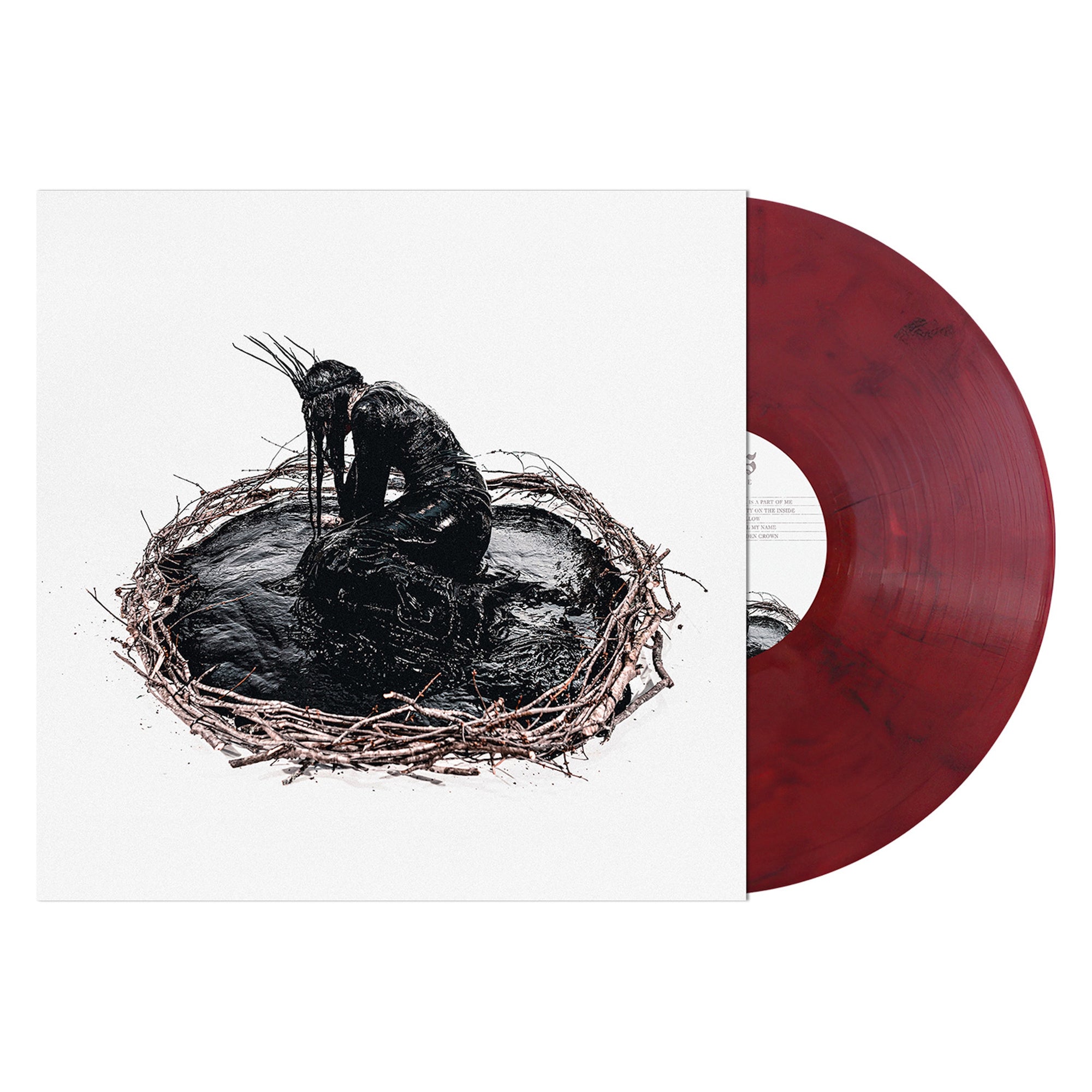 ENTHEOS 'EMPTY ON THE INSIDE' LP (Red/Black Marble Vinyl)