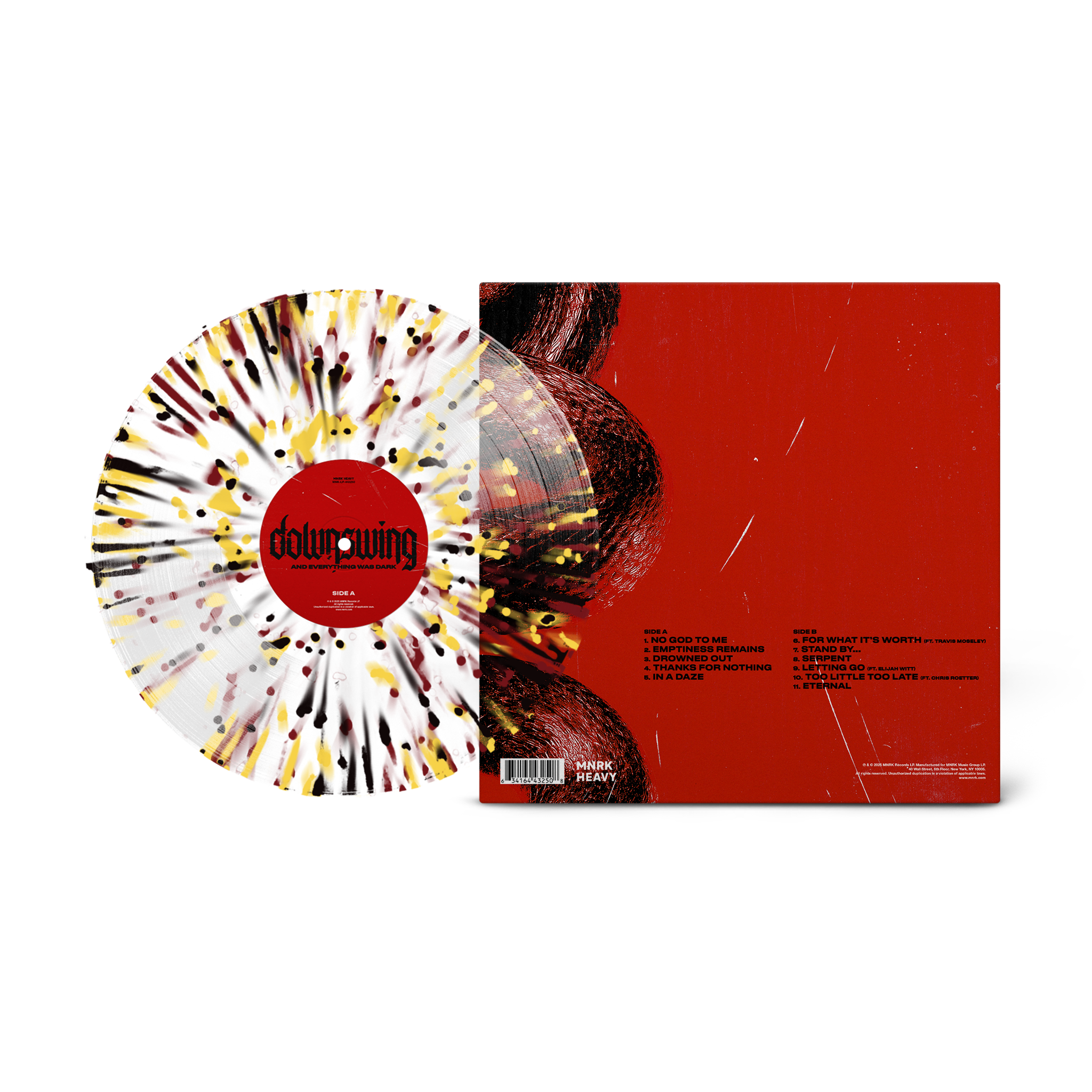 DOWNSWING 'AND EVERYTHIGN WAS DARK' LP (3-Color Splatter Vinyl)