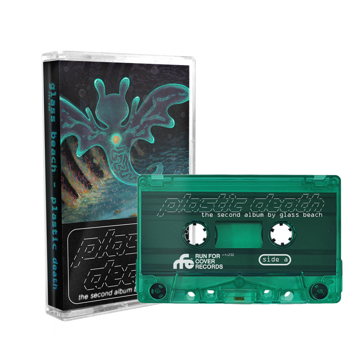 glass beach plastic death Cassette Green