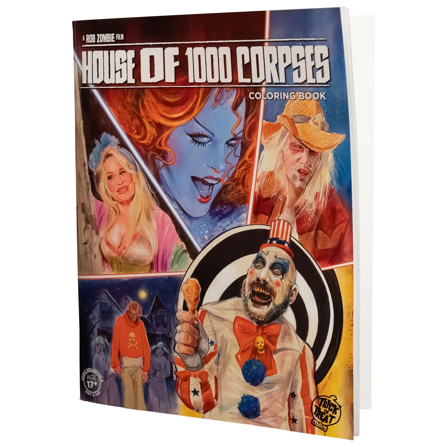 House of 1000 Corpses Coloring Book Front Angled