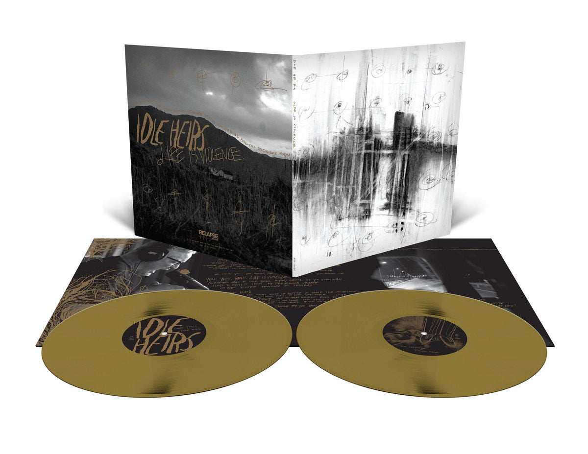 Idle Heirs Life Is Violence 2LP Metallic Gold