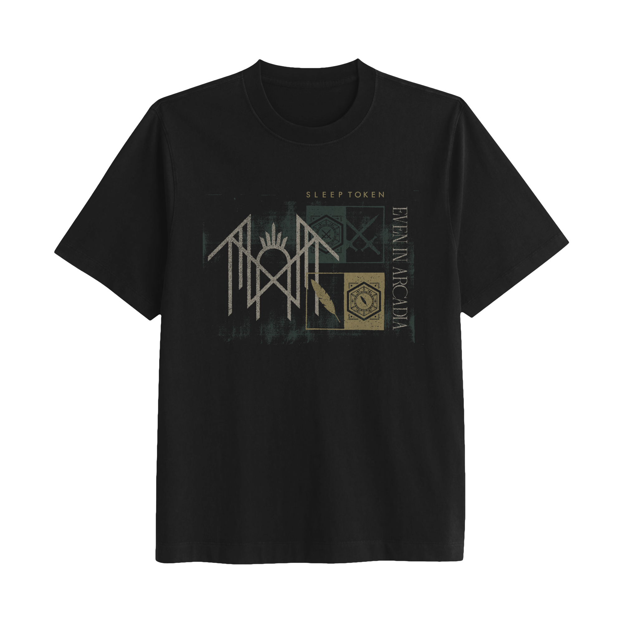T-Shirt Uomo Sleep Token Even In Arcadia – Nera, Vestibilità Regular, Merch Ufficiale Della Band