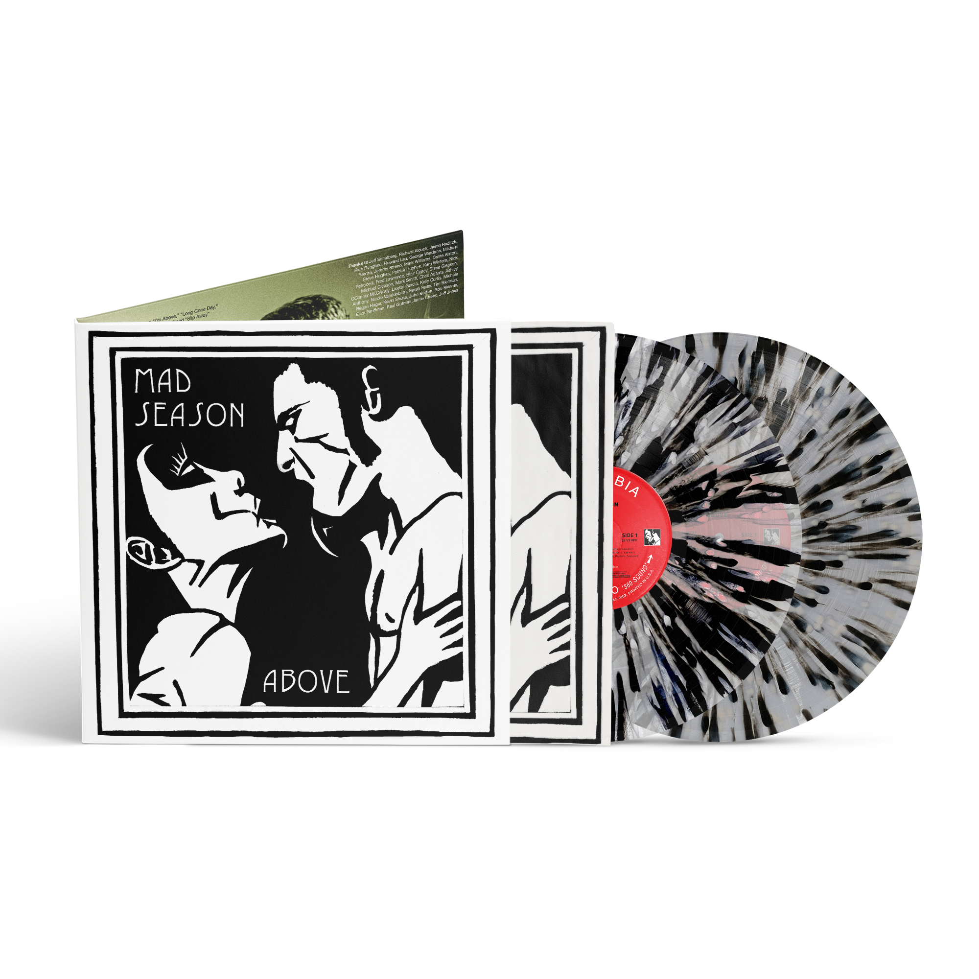 MAD SEASON 'ABOVE’ 30TH ANNIVERSARY EDITION 2LP (Exclusive – Only 300 Made, Clear w/ Black & White Splatter Vinyl)