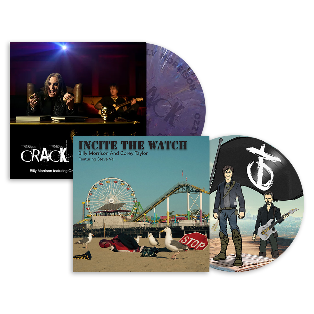 BILLY MORRISON 'INCITE THE WATCH' 12" & 'CRACK COCAINE' 12" (Limited Edition – Picture Disc & Purple Blue Recycle Mix w/ Etched B-Side Vinyl)