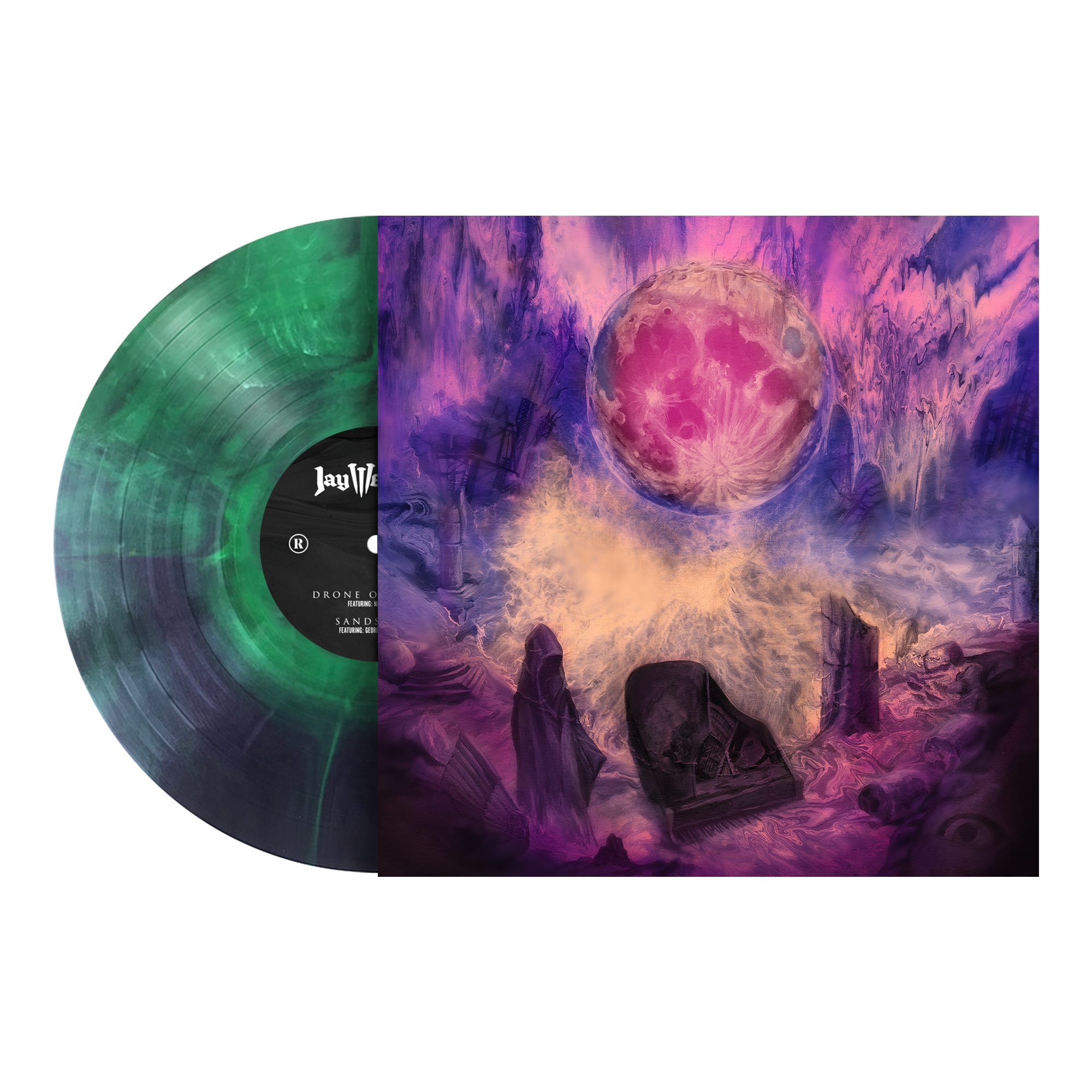 JAY WEINBERG 'DRONE OPERATOR/SANDSTONE' 12" (Exclusive – Limited to 250, Green & Purple Starburst w/ Etched B-Side Vinyl)