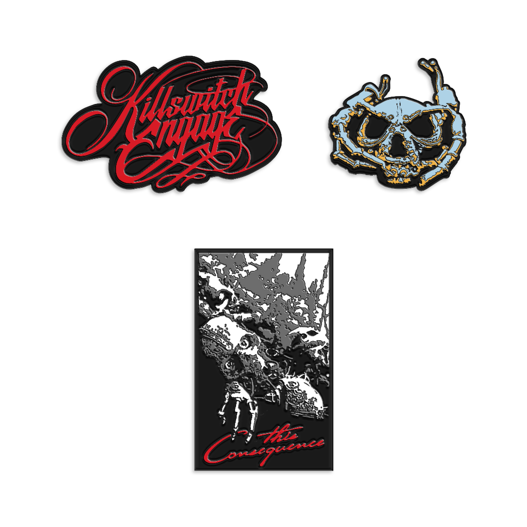 KILLSWITCH ENGAGE ‘THIS CONSEQUENCE’ LP (Limited Edition – Only 500 Made Each, Engulfing Moss Vinyl) + REVOLVER WINTER 2024 ISSUE & ENAMEL PIN SET